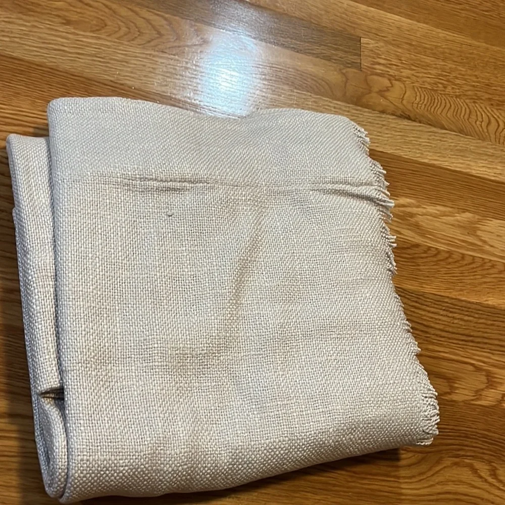Anthropologie Luxe Linen Blend Curtain Panel set New 50 x 108